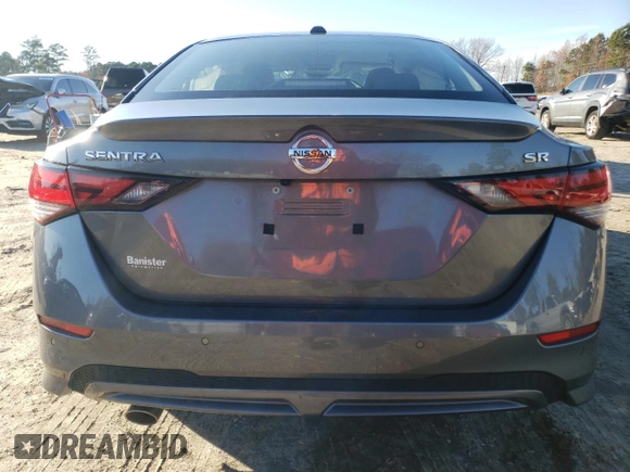 2021 Nissan Sentra SR with VIN 3N1AB8DV9MY330639, listed as a Copart auction lot 82703204 with 23,044 mi miles and Salvage Title. Bid and sale history available at DreamBid. Image 6.