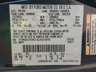 2004 Ford Explorer XLT with VIN 1FMDU73K14ZA21870, listed as a IAAI auction lot 42289788 with 151,829 mi miles and . Bid and sale history available at DreamBid. Image 9.