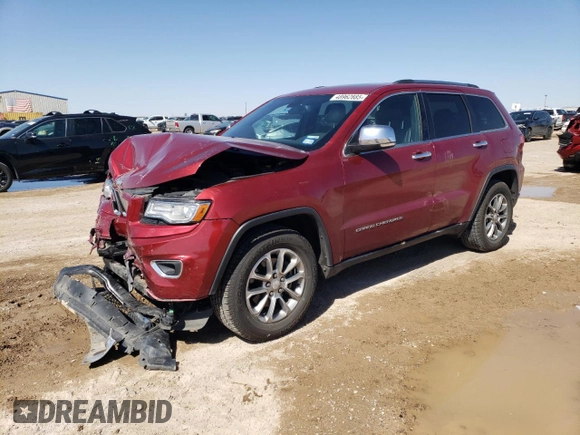 2014 Jeep Grand Cherokee Limited with VIN 1C4RJEBG4EC493151, listed as a Copart auction lot 48962885 with 115,408 mi miles and Salvage Title. Bid and sale history available at DreamBid. Image 1.