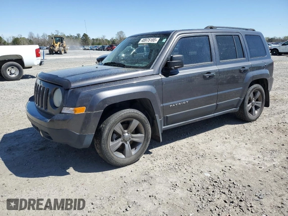 2014 Jeep Patriot High Altitude with VIN 1C4NJPFAXED758133, listed as a Copart auction lot 48975185 with 193,633 mi miles and Salvage Title. Bid and sale history available at carsss.com. Image 1.
