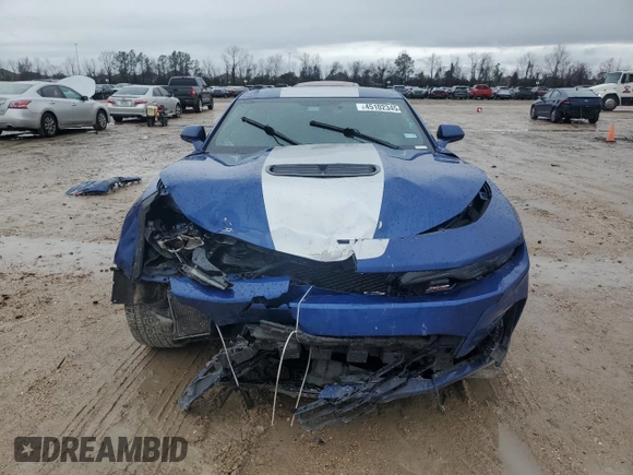 2022 Chevrolet Camaro LT1 with VIN 1G1FF1R79N0129384, listed as a Copart auction lot 45102345 with 42,517 mi miles and Salvage Title. Bid and sale history available at carsss.com. Image 5.