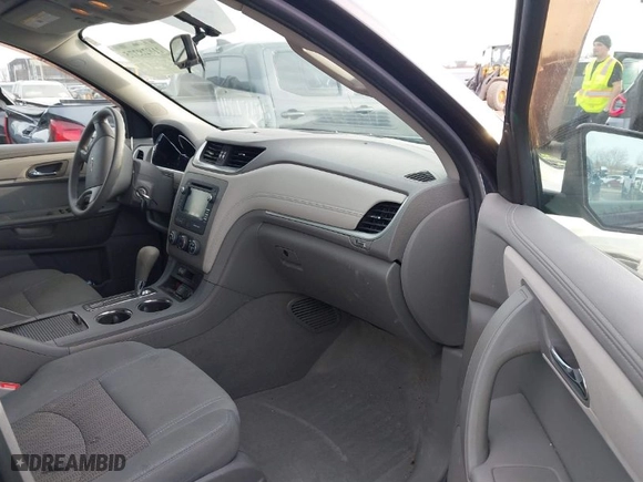 2017 Chevrolet Traverse LS with VIN 1GNKRFKDXHJ232779, listed as a IAAI auction lot 41828375 with 137,691 mi miles. Bid and sale history available at carsss.com. Image 5.