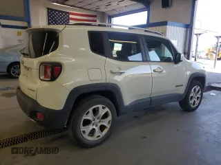 2017 Jeep Renegade Limited z VIN ZACCJBDB2HPG15382, wystawiony jako Copart lot #55858425 z przebiegiem 81 755 mil mil oraz Szkoda całkowita • Salvage title. Historia ofert i sprzedaży dostępna na DreamBid. Obrazek 3.