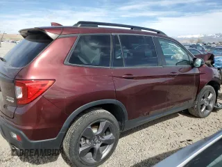 2021 Honda Passport Touring with VIN 5FNYF8H96MB018724, listed as a Copart auction lot 47623155 with 23,520 mi miles and Salvage Title. Bid and sale history available at carsss.com. Image 3.