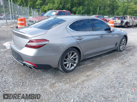 2022 Genesis G70 2.0T with VIN KMTG34TA3NU093020, listed as a IAAI auction lot 42749679 with 64,825 mi miles and . Bid and sale history available at DreamBid. Image 4.