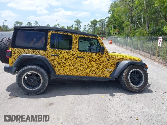 2018 Jeep Wrangler Unlimited Sport z VIN 1C4HJXDN2JW324872, wystawiony jako IAAI lot #42112231 z przebiegiem 80 412 mil mil oraz . Historia ofert i sprzedaży dostępna na DreamBid. Obrazek 14.