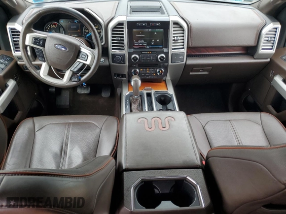 2015 Ford F-150 XLT with VIN 1FTEW1EGXFFC82332, listed as a Copart auction lot 55688605 with 127,679 mi miles and Salvage Title. Bid and sale history available at carsss.com. Image 8.