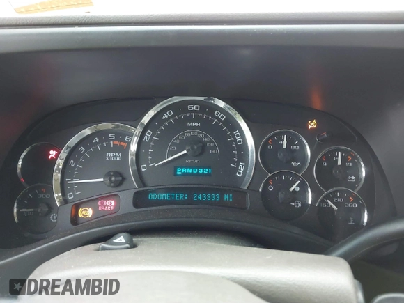 2005 Cadillac Escalade z VIN 1GYEK63N25R190908, wystawiony jako IAAI lot #41882135 z przebiegiem 243 333 mil mil oraz . Historia ofert i sprzedaży dostępna na DreamBid. Obrazek 7.