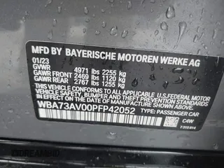 2023 BMW 4 Series 430i xDrive z VIN WBA73AV00PFP42052, wystawiony jako IAAI lot #42359167 z przebiegiem 40 883 mil mil oraz . Historia ofert i sprzedaży dostępna na DreamBid. Obrazek 9.