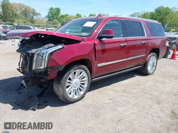 2018 Cadillac Escalade ESV Platinum z VIN 1GYS4KKJXJR270598, wystawiony jako IAAI lot #42238452 z przebiegiem 60 194 mil mil oraz . Historia ofert i sprzedaży dostępna na DreamBid. Obrazek 18.