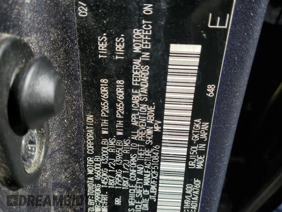 2015 Lexus GX 460 z VIN JTJBM7FX2F5108476, wystawiony jako Copart lot #42321095 z przebiegiem 140 874 mil mil oraz Szkody całkowita. Historia ofert i sprzedaży dostępna na DreamBid. Obrazek 13.