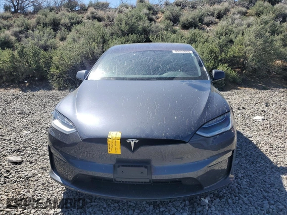 2023 Tesla Model X with VIN 7SAXCAE52PF380229, listed as a Copart auction lot 53535065 with 42,456 mi miles and Salvage Title. Bid and sale history available at DreamBid. Image 5.