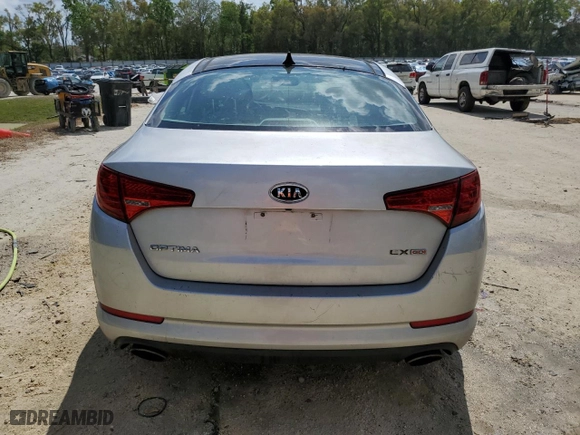 2011 Kia Optima EX with VIN KNAGN4A76B5103722, listed as a Copart auction lot 49847065 with 0 mi miles and Salvage Title. Bid and sale history available at carsss.com. Image 6.