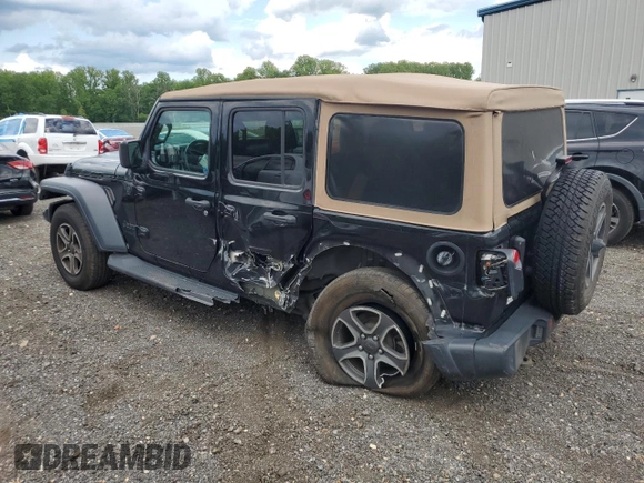 2020 Jeep Wrangler Unlimited Sport с VIN 1C4HJXDG5LW238170, выставлен на аукционе Copart как лот 55970665 с пробегом 91 713 миль миль и Списание • Salvage title. История ставок и продаж доступна на DreamBid. Изображение 2.