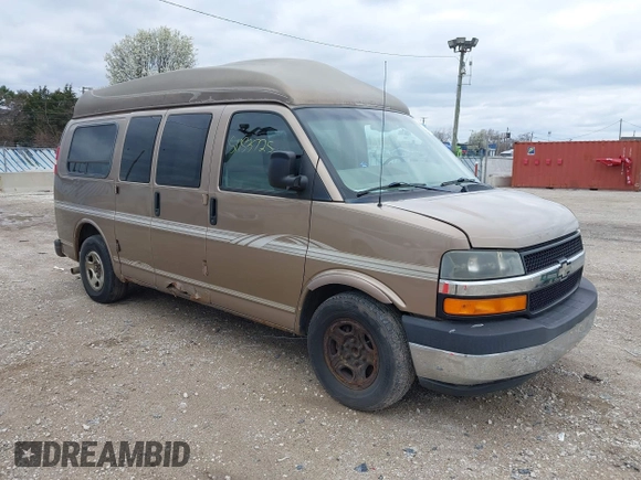 2003 Chevrolet Express Cargo YF7 Upfitter z VIN 1GBFG15T631192686, wystawiony jako IAAI lot #42097135 z przebiegiem 124 227 mil mil oraz . Historia ofert i sprzedaży dostępna na DreamBid. Obrazek 1.
