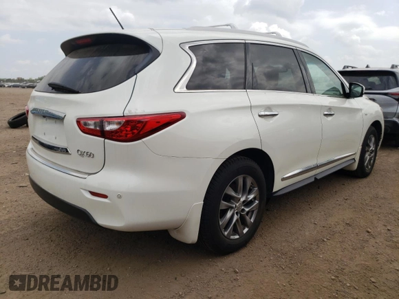 2015 Infiniti QX60 with VIN 5N1AL0MM1FC553705, listed as a Copart auction lot 57148305 with 101,250 mi miles and Clean title. Bid and sale history available at DreamBid. Image 3.