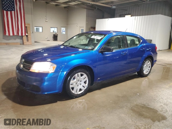 2014 Dodge Avenger SE with VIN 1C3CDZAB8EN126367, listed as a Copart auction lot 57153165 with 147,539 mi miles and Clean title. Bid and sale history available at DreamBid. Image 1.