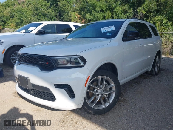 2024 Dodge Durango GT Plus with VIN 1C4RDHDG2RC149832, listed as a IAAI auction lot 42783345 with 33,767 mi miles and . Bid and sale history available at DreamBid. Image 2.