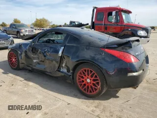 2007 Nissan 350Z with VIN JN1BZ34D97M504887, listed as a Copart auction lot 77140104 with 115,128 mi miles and Salvage Title. Bid and sale history available at DreamBid. Image 2.