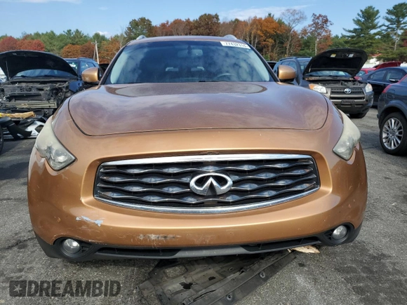 2009 Infiniti FX35 with VIN JNRAS18UX9M103086, listed as a Copart auction lot 77432314 with 0 mi miles and Salvage Title. Bid and sale history available at carsss.com. Image 5.