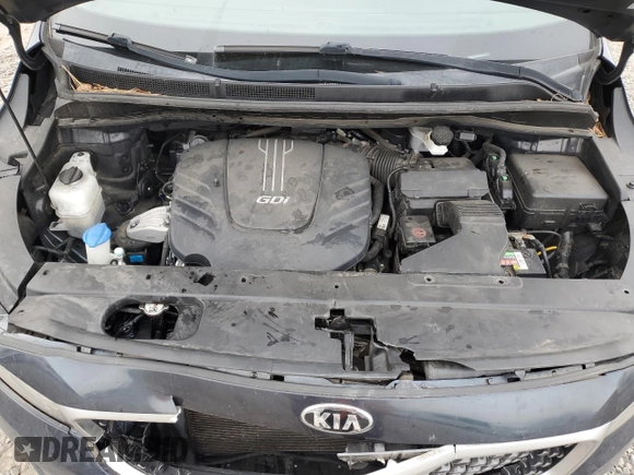 2016 Kia Sedona SX with VIN KNDMC5C10G6147873, listed as a Copart auction lot 43356985 with 133,356 mi miles and Salvage Title. Bid and sale history available at carsss.com. Image 12.