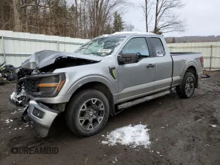 2024 Ford F-150 with VIN 1FTEX2LP5RKE62111, listed as a Copart auction lot 85634624 with 5,607 mi miles and Salvage title. Bid and sale history available at DreamBid. Image 1.