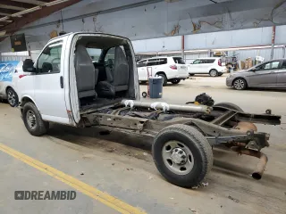 2019 Chevrolet Express Commercial with VIN 1GB0GRFG9K1192508, listed as a Copart auction lot 80027454 with 131,617 mi miles and Salvage Title. Bid and sale history available at carsss.com. Image 2.