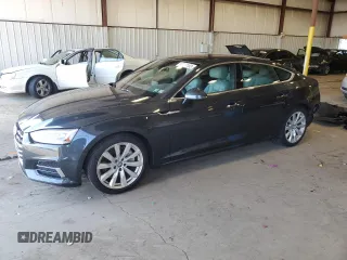 2018 Audi A5 Sportback Premium Plus with VIN WAUBNCF54JA129236, listed as a Copart auction lot 63977183 with 52,521 mi miles. Bid and sale history available at carsss.com. Image 1.