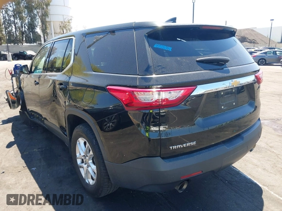 2019 Chevrolet Traverse LS z VIN 1GNERFKW3KJ222388, wystawiony jako IAAI lot #42225444 z przebiegiem 94 777 mil mil oraz . Historia ofert i sprzedaży dostępna na DreamBid. Obrazek 3.