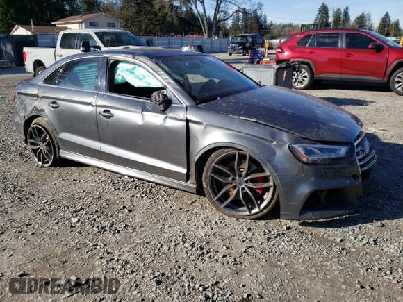 2017 Audi S3 Premium Plus with VIN WAUB1GFF9H1014461, listed as a Copart auction lot 47090995 with 85,984 mi miles and Salvage Title. Bid and sale history available at carsss.com. Image 4.