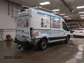 2018 Ford Transit with VIN 1FTYR1CM6JKA12527, listed as a IAAI auction lot 41117614 with 93,048 mi miles and . Bid and sale history available at DreamBid. Image 4.
