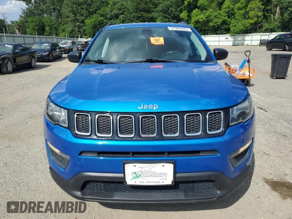 2019 Jeep Compass Sport z VIN 3C4NJCAB4KT699479, wystawiony jako Copart lot #57969445 z przebiegiem 97 621 mil mil oraz Szkoda całkowita • Salvage title. Historia ofert i sprzedaży dostępna na DreamBid. Obrazek 5.