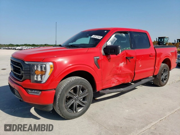 2022 Ford F-150 XL with VIN 1FTEW1EP9NKD83562, listed as a Copart auction lot 52872345 with 26,482 mi miles and Salvage title. Bid and sale history available at DreamBid. Image 1.