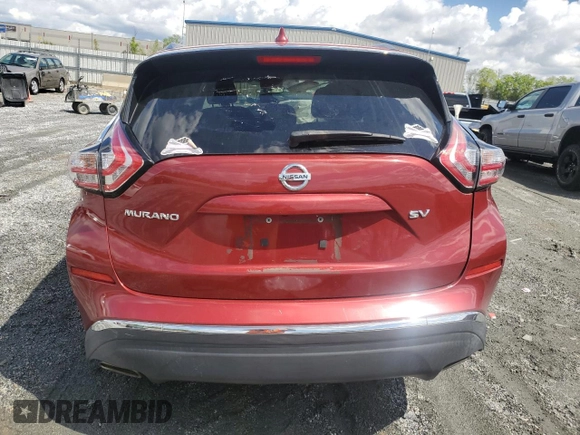 2018 Nissan Murano SV z VIN 5N1AZ2MG0JN105828, wystawiony jako Copart lot #52940955 z przebiegiem 173 845 mil mil oraz Szkoda całkowita • Salvage title. Historia ofert i sprzedaży dostępna na DreamBid. Obrazek 6.