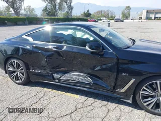 2020 Infiniti Q60 Luxe with VIN JN1EV7EK6LM340201, listed as a IAAI auction lot 42004201 with 26,489 mi miles and . Bid and sale history available at carsss.com. Image 6.