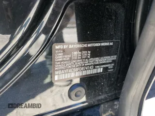 2015 BMW 7 Series 740Li xDrive with VIN WBAYF4C58FD874143, listed as a Copart auction lot 48456145 with 109,610 mi miles and Salvage Title. Bid and sale history available at carsss.com. Image 12.