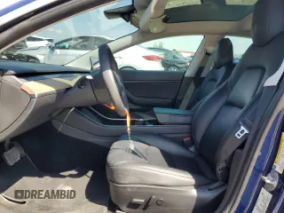 2020 Tesla Model 3 Long Range with VIN 5YJ3E1EB4LF744575, listed as a Copart auction lot 50202375 with 61,357 mi miles and Salvage Title. Bid and sale history available at carsss.com. Image 7.