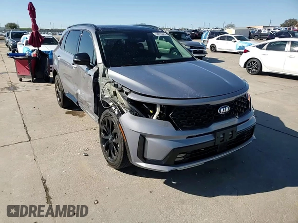 2021 Kia Sorento SX Prestige X-Line with VIN 5XYRKDLF3MG009719, listed as a Copart auction lot 48796845 with 76,262 mi miles and Salvage Title. Bid and sale history available at carsss.com. Image 15.