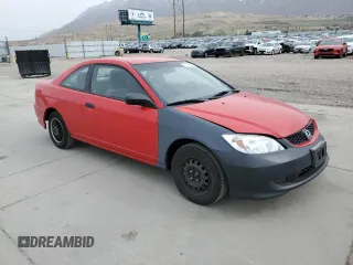 2005 Honda Civic Cpe VP with VIN 1HGEM22105L008523, listed as a Copart auction lot 51151255 with 124,132 mi miles and Salvage Title. Bid and sale history available at carsss.com. Image 4.