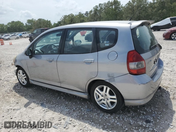 2008 Honda Fit Sport with VIN JHMGD37668S060698, listed as a Copart auction lot 53722995 with 204,346 mi miles and Salvage Title. Bid and sale history available at carsss.com. Image 2.