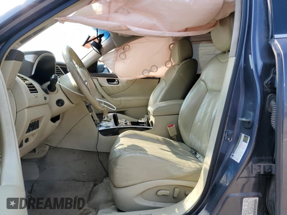 2010 Infiniti FX35 with VIN JN8AS1MW6AM853746, listed as a Copart auction lot 71623434 with 0 mi miles and Salvage Title. Bid and sale history available at carsss.com. Image 7.
