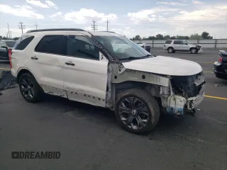 2018 Ford Explorer Sport with VIN 1FM5K8GT4JGB01013, listed as a Copart auction lot 60746615 with 73,583 mi miles and Salvage title. Bid and sale history available at DreamBid. Image 4.