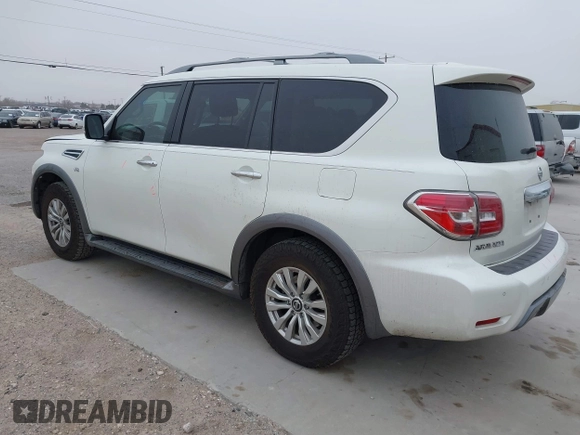 2020 Nissan Armada SV with VIN JN8AY2ND4LX016965, listed as a IAAI auction lot 41426843 with 62,523 mi miles. Bid and sale history available at carsss.com. Image 3.