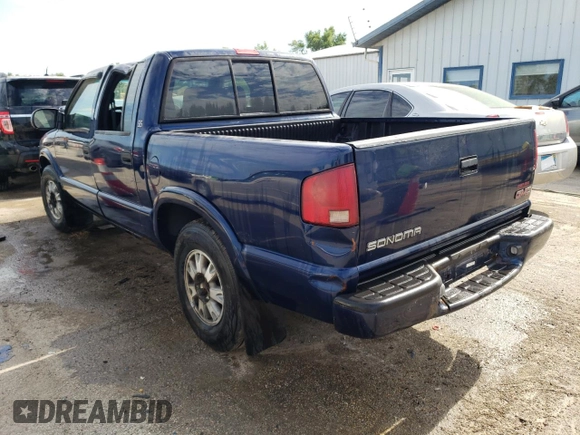 2002 GMC Sonoma SLS with VIN 1GTDT13W42K198720, listed as a Copart auction lot 59402374 with 106,175 mi miles and Salvage Title. Bid and sale history available at carsss.com. Image 2.