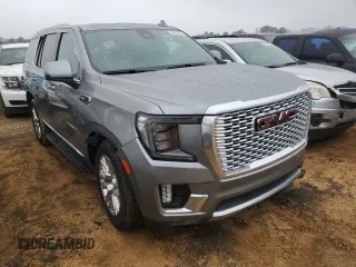 2023 GMC Yukon Denali with VIN 1GKS1DKL1PR274418, listed as a Copart auction lot 48472555 with 23,442 mi miles and Salvage Title. Bid and sale history available at carsss.com. Image 4.