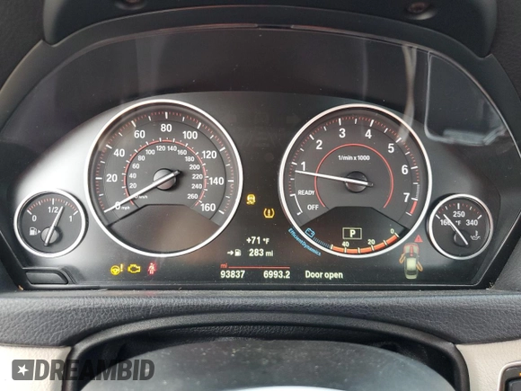 2017 BMW 3 Series 340i with VIN WBA8B3G5XHNU35569, listed as a Copart auction lot 88537495 with 93,837 mi miles and Salvage Title. Bid and sale history available at DreamBid. Image 9.