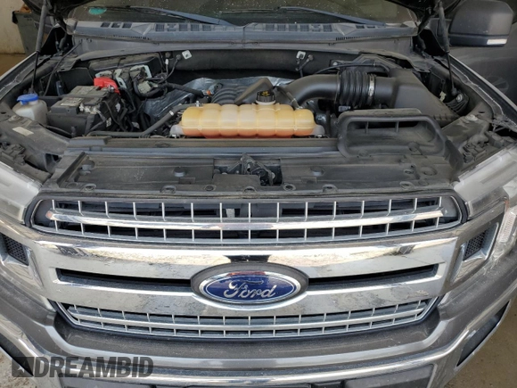 2018 Ford F-150 XL with VIN 1FTEW1E51JFD24037, listed as a Copart auction lot 59372655 with 98,465 mi miles and Salvage title. Bid and sale history available at DreamBid. Image 11.