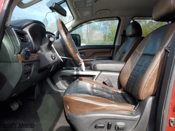 2016 Nissan Titan XD SL with VIN 1N6BA1F26GN504857, listed as a Copart auction lot 49452855 with NaN miles and Salvage Title. Bid and sale history available at carsss.com. Image 7.