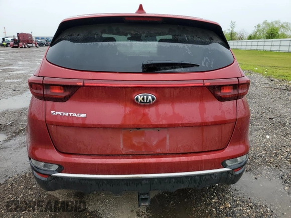 2020 Kia Sportage LX with VIN KNDPM3AC7L7744512, listed as a Copart auction lot 50908705 with 53,139 mi miles and Salvage Title. Bid and sale history available at carsss.com. Image 6.
