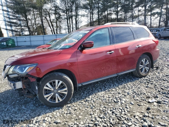 2017 Nissan Pathfinder SL with VIN 5N1DR2MM4HC608447, listed as a Copart auction lot 45484045 with NaN miles and Salvage Title. Bid and sale history available at carsss.com. Image 1.